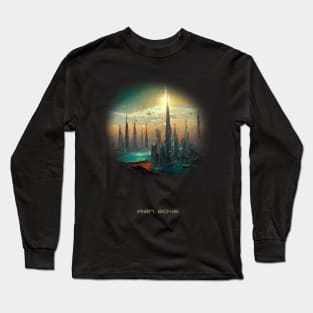 Futuristic Iran 2045 Artwork Long Sleeve T-Shirt